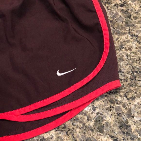 Women’s Athletic Shorts Small - Maroon / Hot Pink - Picture 3 of 3